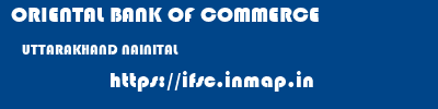 ORIENTAL BANK OF COMMERCE  UTTARAKHAND NAINITAL    ifsc code